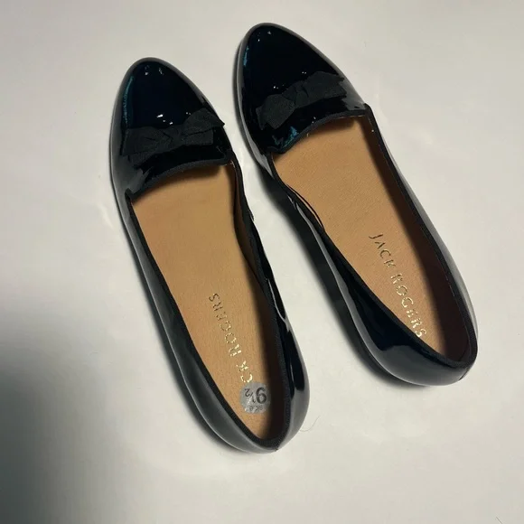 NWOT Jack Rogers ‘Ginny’ Elegant Black Patent Leather Loafers - Picture 2 of 6